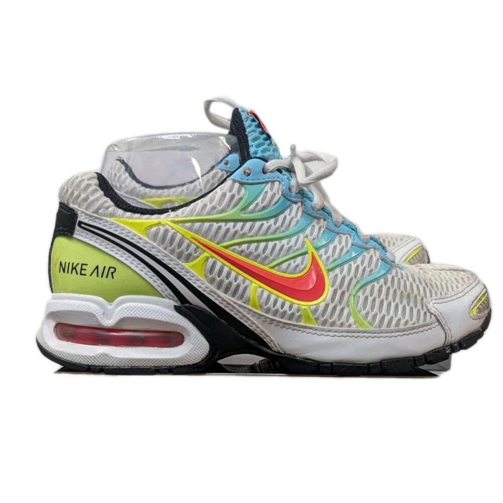 Nike Air Max Torch4 White Blk Turquoise Lime Crimson Sneakers‎ Shoes Wmns Sz 6.5